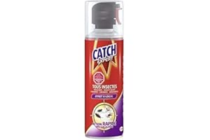 ENTRETIEN CATCH - Aérosol Tous Insectes Volants Et Rampants 400Ml - le Lot De 3