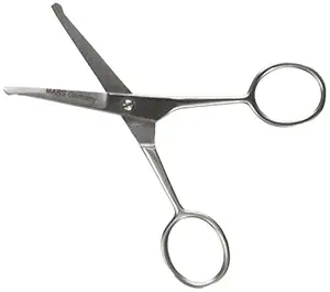 Mars Professional Stainless Steel Ball Tip Scissors, Microserrated, Blunt Points, 4.5