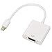 Price comparison product image Loussiesd Mini DisplayPortMini DP(Thunderbolt) to VGA Adapter Cable 1080P Full HD Gold-plated Connector White