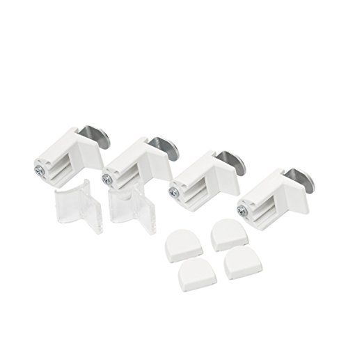 VENTANARA® Waben Plissee weiß tageslichtdurchlässig: 110×130 (Gesamtbreite X Höhe in cm) / Klemmfix Faltstore Faltrollo verspannt ohne Bohren inkl. Klemmträger / weitere Größen 45 / 50 / 55 / 60 / 65 / 70 / 75 / 80 / 85 / 90 / 100 / 110 / 120 x 130 oder 220 cm - 6