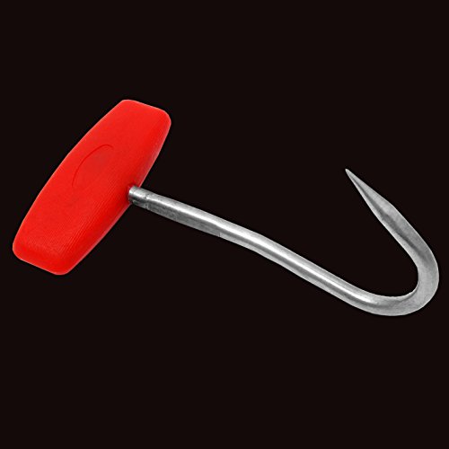 Griffhaken Handhaken Fleischerhaken Metzgerhaken Haken INOX 13,5 cm Rot - 2