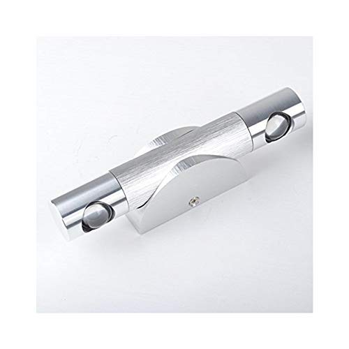 Preisvergleich Produktbild Lightess Led Wandleuchte innen Nachttischlampe 6W LED Warmweiß lichtstark Modern Flurlampe Leselampe Wandbeleuchtung Nachtlicht Schlafzimmer Lampe silber