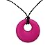 Generic 1Pc Baby Silicone Teether BPA-Free Polygon Jewelry Charm Necklace Teething Chain - rose red RS.210.00