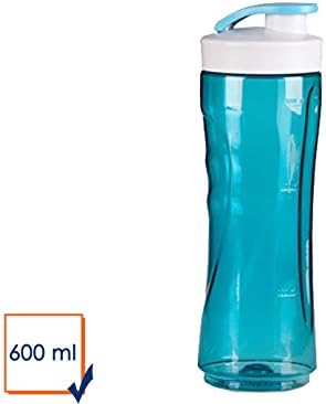 600ml Water Bottle Replacement Bottle for Smoothies + Smoothiemaker Closable Spare Container – Can be used blue