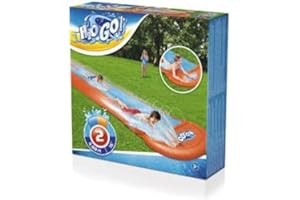 kennykrafts H20GO Double Water Slides Inflatable Slip and Slide with Built-in Sprinklers - Bestway