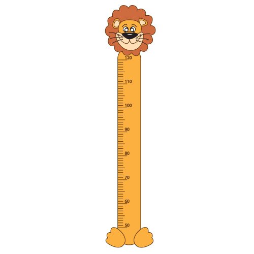 Supertogether Lion Childrens Growth Height Chart Bedroom Wall Sticker