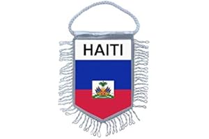Akachafactory Fanion Mini Drapeau Pays Voiture Decoration Haiti haitien