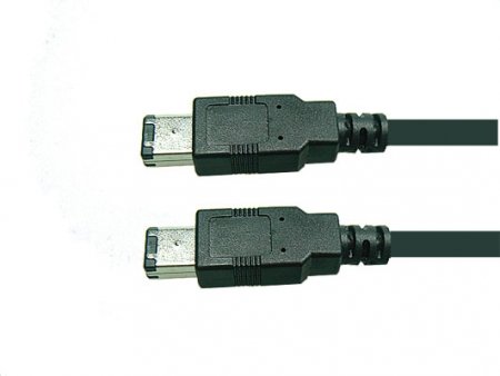 Preisvergleich Produktbild Schulz Firewire Kabel 6-Pol Stecker - 4,5 Meter - schwarz
