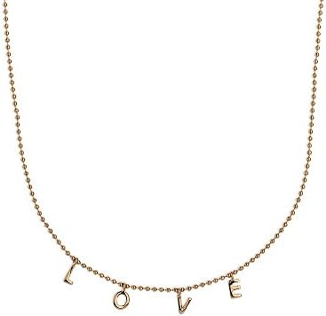 Orelia Gold Plated Love Script Necklace