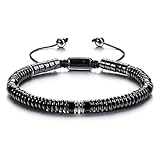 Jsdde Healing Crystals Bracelet Adjustable Natural Black Obsidian Crystal Stone Bracelets For Men And Women