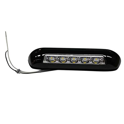 Preisvergleich Produktbild Gazechimp LED Innenraumleuchte Deckenleuchte Deckenlampe Schiffslampe für Yacht Kajüte, 12V, 400LM, Kaltweiß 6500K - Schwarz