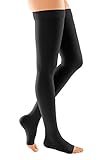 DUOMED Soft, Thigh Length with Silicone Topband, Open Toe Compression Stocking (CCL 2 18-24 mmHg)