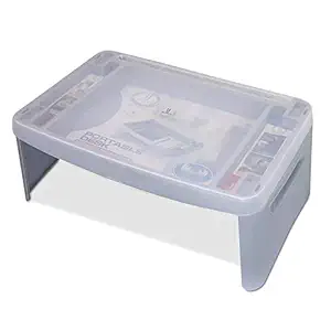 Deoxys Folding Lap Desk, Laptop Desk, Breakfast Table, Bed Table, Serving Tray - The lapdesk Contains Extra Storage Space and dividers & Folds Very Easy, Great for Kids, Adults, Boys, Girls(DE-14)