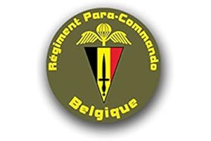 Stickers-para-commando brigade belges parachutistes heer unité parachute schwingen crest badge emblem compatible avec ailes vW golf polo gTI bMW série 3 mercedes audi opel ford (7 x 7 cm #) a1599