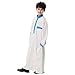 Produktbild TENDYCOCO Arabische Kleidung für Männer muslimische Kinder Abaya Stehkragen Ropa De Dubai Arabe Djellaba Langarm für Jungen TH873 - Größe M (cremig-weiß)