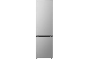 LG GBV3200CPY Frigorifero Combinato Total No Frost, Classe C, 387L, Porte Piatte, Tecnologia Door & Linear Cooling, Fresh Converter, Compressore Smart Inverter, Smart Diagnosis, Wine Rack, Argento