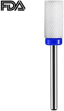 JCMaster Ceramic Nail Drill Bit For Removing Acrylic Nails, Gel Nails, Thinning Extra Thick Nails - 3/32'' Universal Size, Ultralight, Durable, Premium Nail File Tip for Nail Care and Nail Design