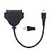 Produktbild Sen-Sen USB-C zu SATA Konverter 3.1 Typ C Adapterkabel mit USB C zu USB 3.0 Adapter schwarz