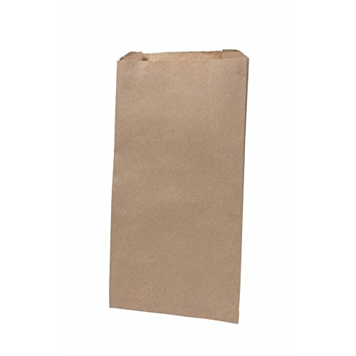 BIOZOYG Bolsas orgánicas y Desechables de Papel Bolsas de Pan Bolsas Plegables I Bolsas biodegradables para panecillos Productos horneados I 1000 Bolsas de Panadero Bolsa Plana marrón 15x6x28 cm