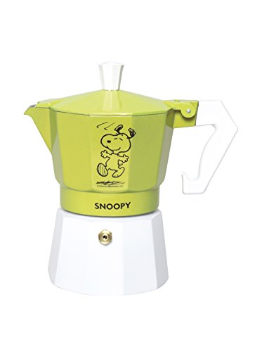 Excelsa Penauts Snoopy Kaffeebereiter 3 Tassen, Aluminium, grün/weiß, 9 x 15 x 15 cm Excelsa Penauts Snoopy Kaffeebereiter 3 Tassen, Aluminium, grün/weiß, 9 x 15 x 15 cm Bilder