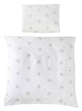 roba Wiegenbettwäsche 2-tlg, Wiegenset Kollektion 'Little Stars', Baby Bettwäsche 80x80 (Decke & Kissen), 100% Baumwolle roba Wiegenbettwäsche 2-tlg, Wiegenset Kollektion 'Little Stars', Baby Bettwäsche 80x80 (Decke & Kissen), 100% Baumwolle
