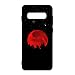 Produktbild Everainy Kompatibel für Samsung Galaxy S10 Plus Hülle Silikon Bumper Gummi Neu Cover Hüllen für Galaxy S10 Plus Handyhülle Stoßfest TPU Stoßstange Schwarz Schutzhülle (Rot Mond)