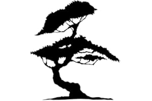 ARTISTIC SPONGE Bonsai Japanischer Baum wiederverwendbare Schablone A3 A4 A5 & größere Größen Wanddekoration / T4 (PVC wiederverwendbare Schablone, S Größe - 70 x 100 cm, 27,6 x 39,4 Zoll)