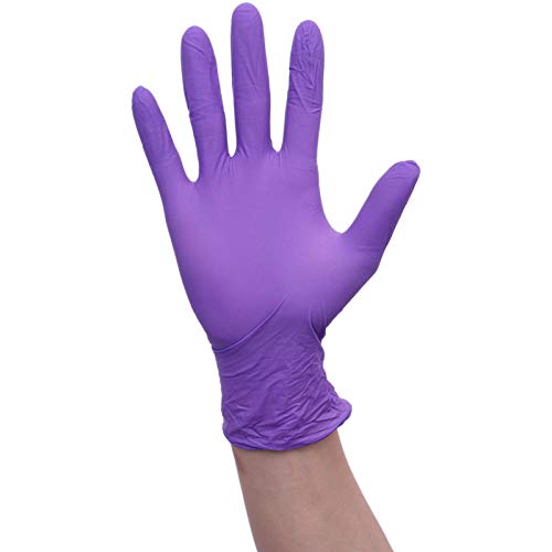 Gants Jetables 100 Pièces Gants Jetables en Latex Violet Cuisine/Ustensiles De Cuisine/Médical/De Travail/en Caoutchouc/Gants De Jardinage, Autour De M