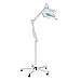 Produktbild BNMYSY LED Lupenleuchte mit Standfuß,Lupenlampe dimmbar Rollstativ 5 Dioptrien Linse weiß