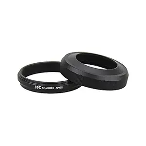 JJC LH-JX100II Black Upgrade Lens Hood Shade Adapter Ring for Fujifilm FinePix X100 X 100S Replaces Fujifilm AR-X100 Black