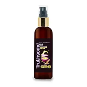 Truthsome Hair Strengthening Oil with Onion & Infused With Flaxseed Oil with No-Added Parabens, Sulphates, Silicones, and Phthalates 200 ml
