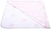Produktbild Kapuzenbadetuch Sterne gestrickt 82 x 82 cm, Baby Rosa / Weiss