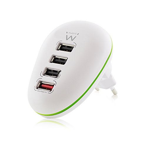 Ewent EW1217 USB-Ladegerät mit 4x Anschlüss