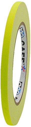 Pro-Gaff rs127ye6 x 25, 6 mm x 25 m, fluorescente-Nastro adesivo in tessuto
