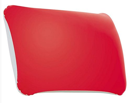 Preisvergleich Produktbild 2 x aufblasbares Kissen - verschiedene Farben - Camping / Urlaub / Reisen - platzsparend - Doppelpack (Rot)