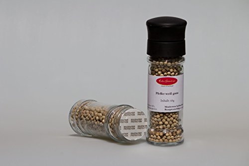 Preisvergleich Produktbild Eder Gewürze - Gewürzmühle Pfeffer weiß ganz - 60g