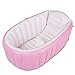 Produktbild Baby Badewanne Kinder Aufblasbare Anti-rutschig Schwimmen Weiche Faltbare Reise Dusche Becken Sitz Bäder Große Größe (Für 0-3 Jahre) Luftpumpe (Farbe : B)