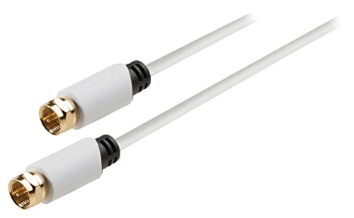 Preisvergleich Produktbild König KNS41000W100 Antennenkabel, F-Stecker, 10 m weiß