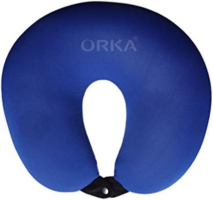 Orka Travel Plain Microbeads U Neck - Royal Blue, Black