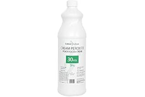 Colour Culture Cream Peroxide, 9% 30 Volume-1 Litre, Hydrogen Peroxide Cream Developer for Hair Colouring & Bleaching, Works with All Brands of Hair Bleach, Hair Colour/Tint & Lightening Powder