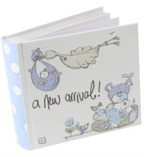 Tracey Russell Designer Blue New Arrival Baby Photo Album