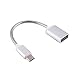 Produktbild USB-OTG-Adapter, Mamum, USB-C 3.1 Typ C Stecker auf USB-Buchse OTG-Konverter-Adapter-Kabel Einheitsgröße silberfarben
