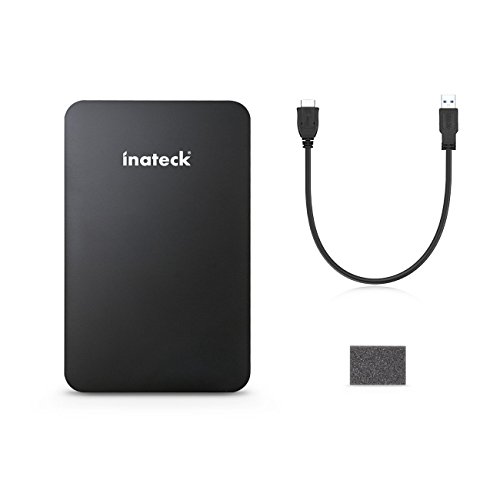 [UASP und SATA3] Inateck USB 3.0 Externes Festplattengehäuse für 9.5mm 7mm SATA HDD SSD Festplatten (2,5 Zoll) Werkzeuglose HDD Installation - 5