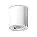 Produktbild Aufbauleuchte Aufbaustrahler Deckenleuchte Aufputz LED MILANO GU10 Fassung 230V [rund, weiss, schwenkbar] Deckenleuchte Strahler Deckenlampe Würfelleuchte CUBE Kronleuchter aus Aluminium gebürstet Spot OHNE LEUCHTMITTEL