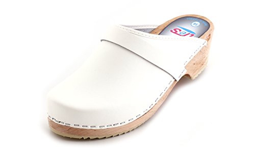 Original tres Schwedenclogs weiß
