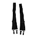 Imported Elastic Nylon Anti-slip Straight Shirt Stays Holders Garters for Men Black RS.650.00