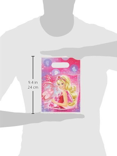 Amscan Schuhe Party Taschen (6-teilig, Barbie Pink) - 3