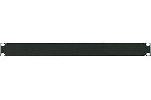 LogiLink PN101B – 19 tum stängd blindpanel 1 HE (höjdenhet) av 1,2 mm stålplåt för att täcka tomfält i ett 19 tums skåp, svar