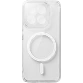 CONSTRAIN - Xiaomi 15 ile uyumlu Mi MagSafe ile uyumlu Şeffaf Mika Sert Kılıf Darbe Korumalı Sararmaya Diren&ccedil;li - Beyaz