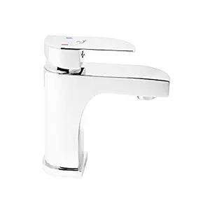 Pixaflo Brass Single Lever Basin Mixer with 450 mm Long Braided Hoses (Chrome) (Extant)